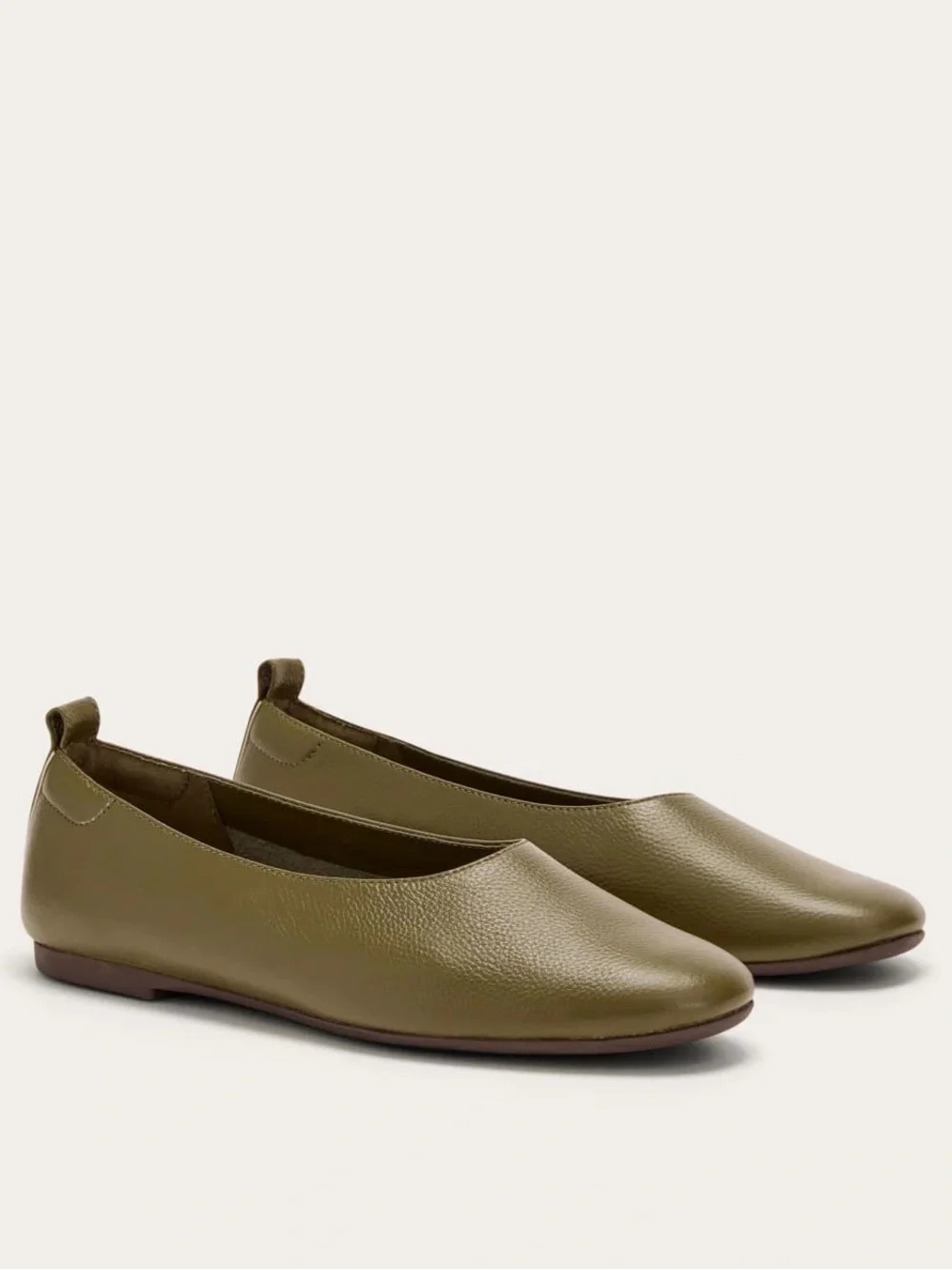 Everlane Day Glove Flat Birch Green Leather Ballet Slip On Size 6 NWOB - Picture 9 of 9